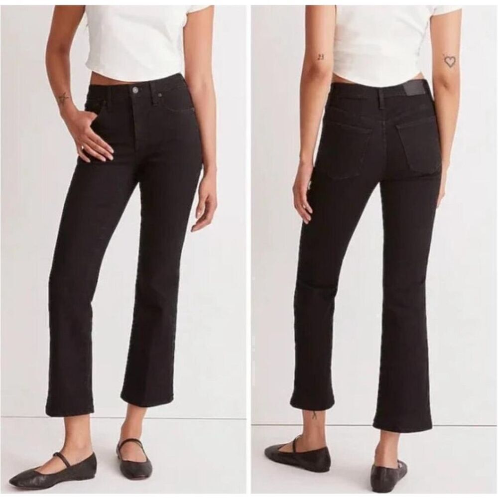 Madewell Cali Demi boot black luxe size 29 normcore jeans